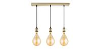 Home Sweet Home hanglamp Vintage brons 3L Beam Pear - amber