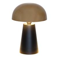 J. Holländer Tafellamp Fungo, Edel ontworpen, zwart/goud
