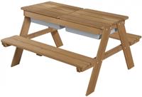 Roba picknick en speeltafel Outdoor+ junior 89 cm hout bruin