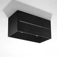 EULUNA Plafondlamp Top Maxi van aluminium, zwart