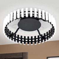 Orion LED-Deckenleuchte Mansion, schwarz-weiß Ø 43 cm