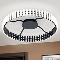 Orion LED plafondlamp Mansion, zwart-wit Ø 63 cm