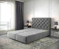 DELIFE Boxspringgestell Dream-Great 160x200 Mikrofaser Taupe