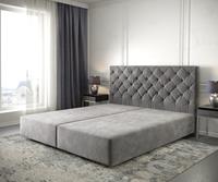 DELIFE Boxspringgestell Dream-Great 180x200 Mikrofaser Taupe