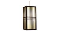 Fine Asianliving Japanese Lamp Shoji Black Kumamoto W17xD17xH37cm
