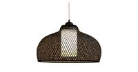 Fine Asianliving Bamboo Hanging Lamp Black Robin D52xH30cm