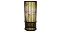 Fine Asianliving Bamboo Table Lamp Black Elijah D18xH42cm