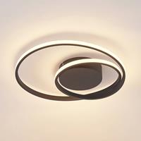 Lindby LED plafondlamp Emisua CCT dimbaar zwart