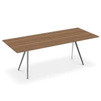 Magis Baguette Table Tisch mit polierten Beinen Tisch  Maße Tischplatte: 160 cm Material Tischplatte: Carrara-Mamor weiss