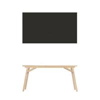 Moormann Klopstock Tisch  Farbe Tischplatte: Linoleum schwarz Länge: 160cm