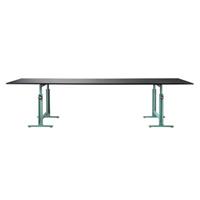 Magis Brut Trestle Table Tisch Tisch  Tischplatte: schwarz Farbe Gestell: grün