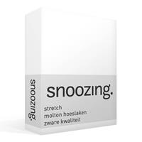 Snoozing - Stretch - Molton - Hoeslaken - Eenpersoons - 90x200/220 Cm Of 100x200 Cm - Wit