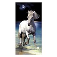 The Beachtowel Night Horse Strandlaken - 100% Katoen Velours - 75x150 Cm - Multi