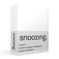 Snoozing - Stretch - Topper - Molton - Hoeslaken - 90x200/220 Cm Of 100x200 Cm - Wit