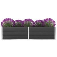 vidaxl Garten-Hochbeet 250 x 100 x 54 cm WPC Grau