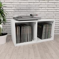 vidaXL Opbergbox voor LP's 71x34x36 cm bewerkt hout wit