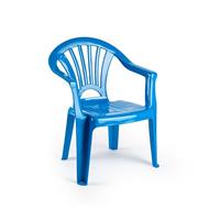 Blauwe Stoeltjes Voor Kinderen 50 Cm - Tuinmeubelen - Kunststof Binnen/buitenstoelen Voor Kinderen