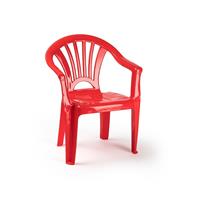 Rood Stoeltjes Voor Kinderen 50 Cm - Tuinmeubelen - Kunststof Binnen/buitenstoelen Voor Kinderen