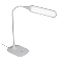 Witte Tafellamp/bureaulamp Met Flexibele Arm - Usb - 40 Cm - Kunststof - Leeslamp - Leeslicht