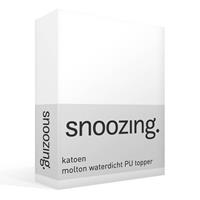 Snoozing - Katoen - Waterdicht Pu - Topper - Molton - Hoeslaken - 80x200 Cm - Wit