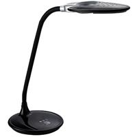 Led Bureaulamp Met Vergrootglas - Aigi Magnoty - 5w - Natuurlijk Wit 5000k - Dimbaar - Glans Zwart