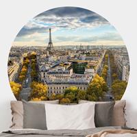 Klebefieber Runde Tapete selbstklebend Nice day in Paris