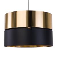 EULUNA Hanglamp Hilton, zwart/goud, 1-lamp