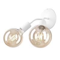 Euluna Fassungs-wandlamp Go, 2-lamps, wit