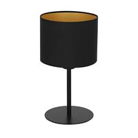 EULUNA Tischlampe Soho mit schwarzem Stoffschirm