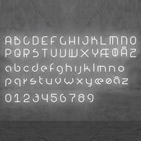 Artemide Alphabet of Light Lowercase 'p' AR 1202p00A Wit