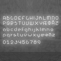 Artemide Alphabet of Light Lowercase 'k' AR 1202k00A Wit