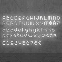 Artemide Alphabet of Light Numbers '3' AR 1200300A Wit