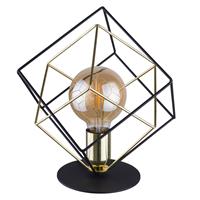 Euluna Tafellamp Alambre 1-lamp, goud/zwart