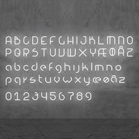Artemide Alphabet of Light Numbers '9' AR 1200900A Wit