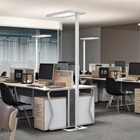 Arcchio LED-Büro-Stehlampe Somidia, Dimmer, Sensor, weiß