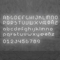 Artemide Alphabet of Light Wand Großbuchstabe P