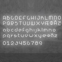 Artemide Alphabet of Light Uppercase 'V' AR 1201V00A Wit