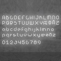 Artemide Alphabet of Light Uppercase 'E' AR 1201E00A Wit