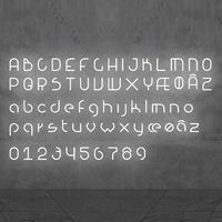 Artemide Alphabet of Light Uppercase 'H' AR 1201H00A Wit