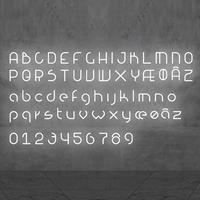 Artemide Alphabet of Light Uppercase 'Q' AR 1201Q00A Wit