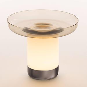 Artemide Bontà tafellamp met schaal LED oplaadbaar grijs