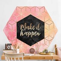 Klebefieber Hexagon Mustertapete selbstklebend Make It Happen Geometrie Pastell
