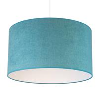 EULUNA Hanglamp Bristol, weefpatroon, turquoise