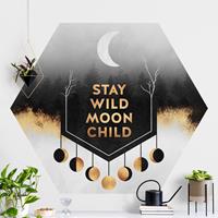 Klebefieber Hexagon Fototapete selbstklebend Stay Wild Moon Child