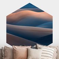 Klebefieber Hexagon Fototapete selbstklebend Die Farben der Wüste