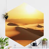 Klebefieber Hexagon Fototapete selbstklebend Die Wüste Saudi Arabiens