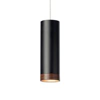 Domus LED hanglamp PHEB, zwart/noten
