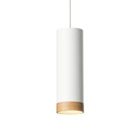 Domus LED hanglamp PHEB, wit/eiken