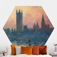 Klebefieber Hexagon Fototapete selbstklebend Claude Monet - London Sonnenuntergang