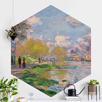 Klebefieber Hexagon Fototapete selbstklebend Claude Monet - Seine